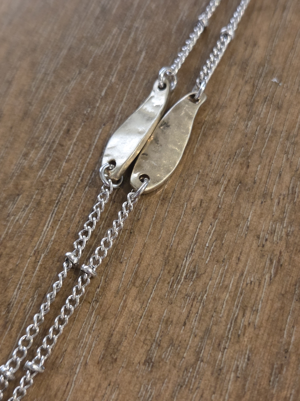 Dragonfly Pendant Necklace in Silver and Gold Tones Vintage Sundance Catalog - Picture 4 of 4